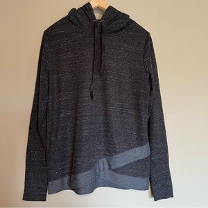 ATHLETIC WORKS Heathered Charcoal Grey Hooded Top M (8-10)